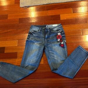 Banjara with floral appliqué. Size 29.